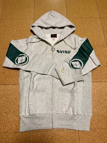 EVISU 다이코쿠 지퍼 후드티 사이즈 42