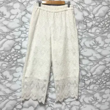 [소크로스] 레이스 팬츠 전체 레이스 허리밴딩 안감 부착 엘레강트 M