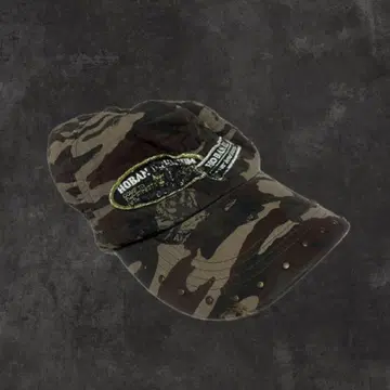 카모플라쥬 캡 헤이세이 갸루 y2k 그런지 데미지 스터드 로고 자수