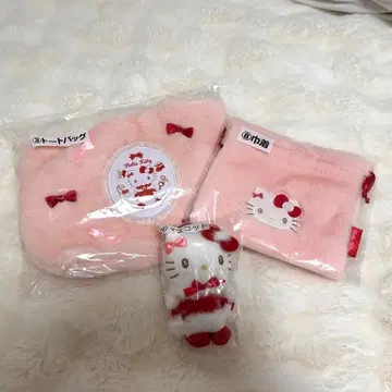 헬로키티 1등 복권 토트백 마스코트 복조리 3종 세트
