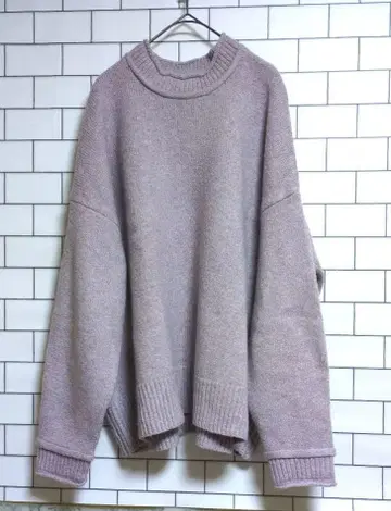 새상품 [ LL사이즈 ] 넥롤 니트 풀오버 퍼플