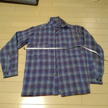 Minnesota 파랑과 빨간색 체크 무늬 캐주얼 블루종