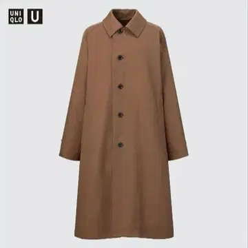 유니클로 스텐카라 코트 브라운