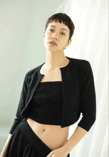 anywhere products 캐시미어 볼레로 블랙