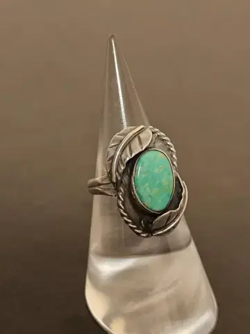 빈티지 멕시코 925 스털링 실버 터콰이즈 반지