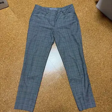 theory luxe 체크 무늬 캐주얼 팬츠 036