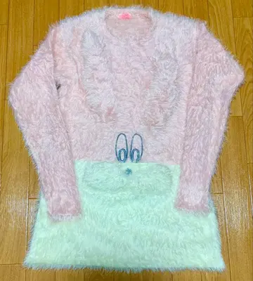 (새상품급) 캔디스트리퍼 복슬복슬 토끼 니트 원피스