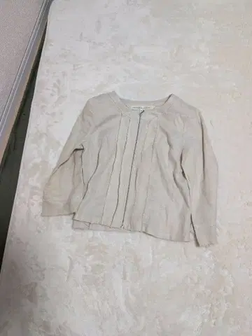 LOUNIE 노카라 자켓 38 베이지