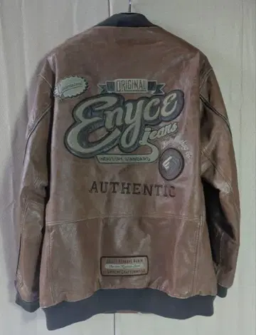 빈티지 Enyce 에니체 가죽 재킷 천연 가죽 에미넴