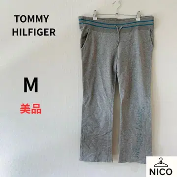 타미힐피거 플레어 스웨트 팬츠 4 스카이블루 라인 자수