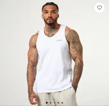 vanquish fitness 탱크탑 화이트 S 사이즈