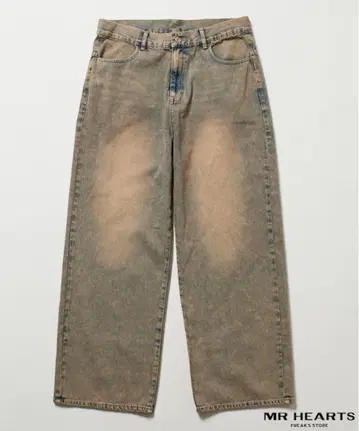 FREAK'S STORE MR HEARTS 와이드 스트레이트 데님 M