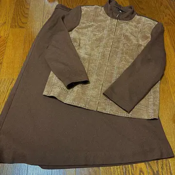 브라운 스웨이드풍 셋업 11호