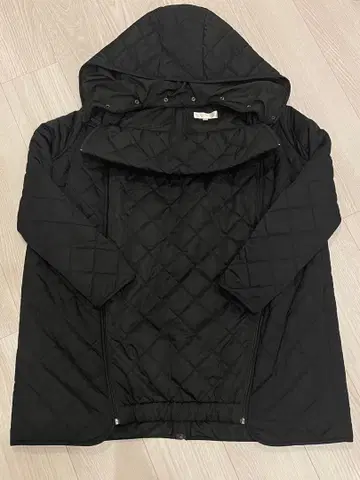 스위트 마미 발수 퀼팅 마마 코트 M 블랙