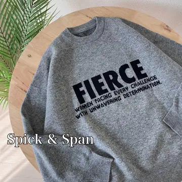 [ 2024AW ] Spick & Span 더블 자카드 로고 니트 풀오버