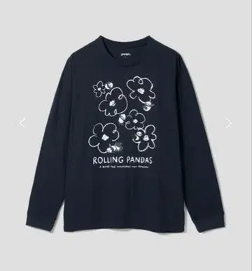 그라니프 롤링 팬더즈 플라워 스케치 긴팔 T셔츠 S 사이즈