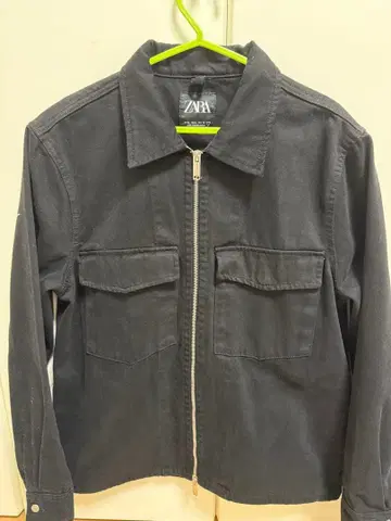 ZARA 블랙 집업 데님 자켓