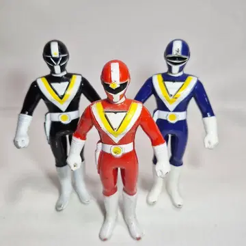 지구전대 파이브맨 소프트 비닐 피규어 3체 세트 12cm