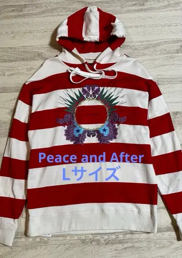 peace and after 피스앤애프터 보더 후드티