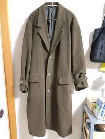 Giancarlo 체스터 코트 80s 드롭 숄더