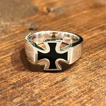 [ New Arrivals ] 실버925 & 레진 아이언 크로스 반지