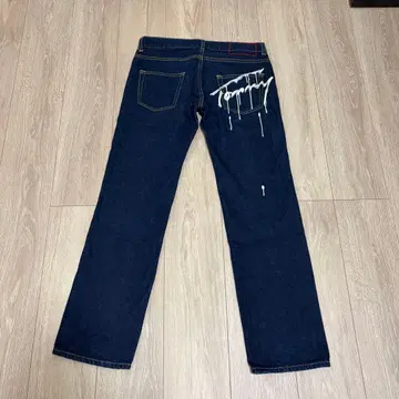 Tommy 진스 데님 스트레이트 팬츠