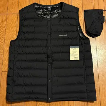 고품질 몽벨 스페리오 다운 라운드넥 베스트 L