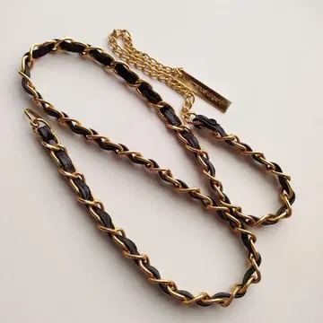 Ungaro 웅가로 가죽 벨트 체인 벨트 빈티지 빈티지