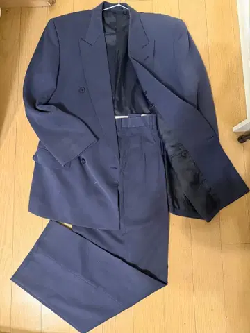 [90s 빈티지] 네이비 더블 브레스트 수트 클래식 핏