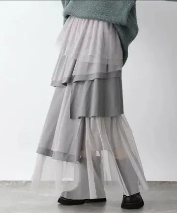 JEANASIS 아지메 튤 캉캉 스커트