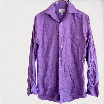 Croft & Barrow 퍼플 긴팔 셔츠 S 클래식 핏