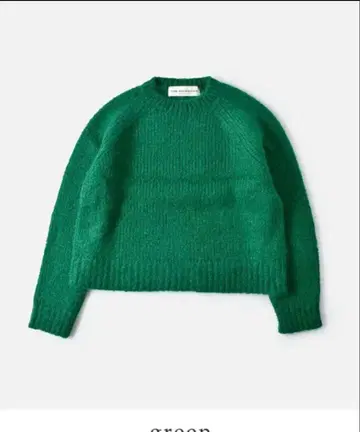 Shinzone 신존 모헤어 래글런 슬리브 니트 풀오버 그린
