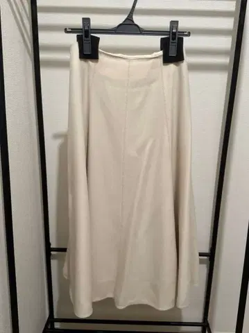 IENA W/PL 트윌 트라페즈 스커트 종아리 기장 아이보리 36