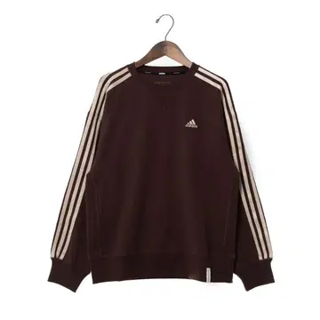 아디다스 다크 브라운 크루넥 맨투맨