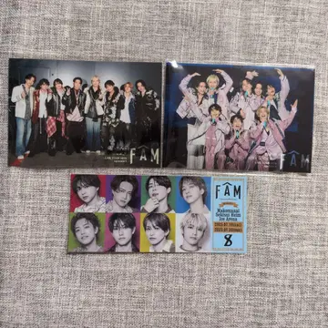 timelesz 한정 라이브 사진 & FAM 티켓풍 스티커 세트