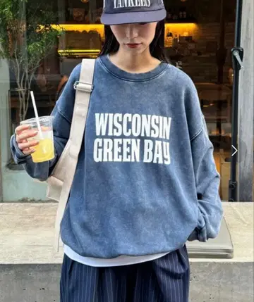 새상품급 [ CIAOPANICTYPE ] 애시드 워시 가공 맨투맨