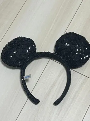 미키마우스 귀 모양 머리띠 블랙