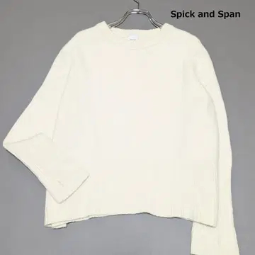 22AW 스픽 앤 스팬 롱 리브 풀오버 울 100%