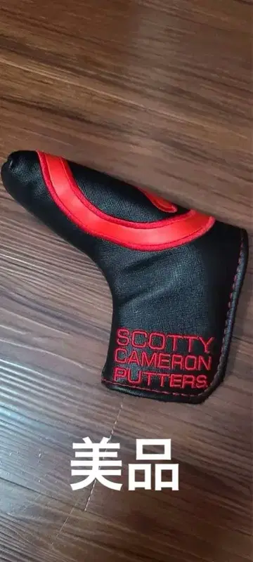 Scotty Cameron 퍼터용 골프헤드커버 블랙/빨간색