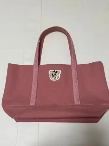 올드 테디 토트백 핑크