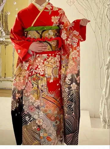 후리소데와 오비 2점 클리닝 완료