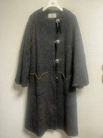 FUME TANAKA 그레이 롱 코트