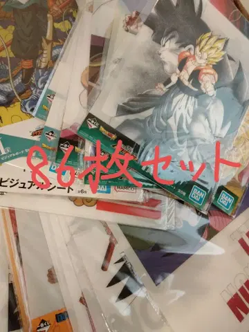 드래곤볼 EX 비주얼 보드 비주얼 시트 색지 86장 세트