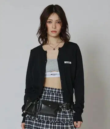 ACLENT 컴팩트 슬릿 니트 가디건