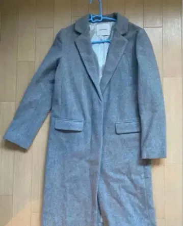 미사용품 체스터 코트 그레이 라그나문