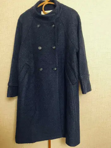 콩주페이에 conges payes 따뜻한 겨울 코트 네이비