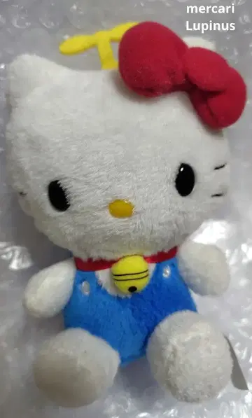 도라에몽 x 헬로키티 타임 보자기 키티 봉제 인형 마스코트 산리오