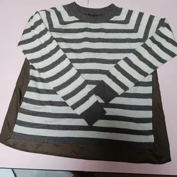 TAKASHIMAYA 캐시미어 스웨터 100% 보더 니트 M 사이즈