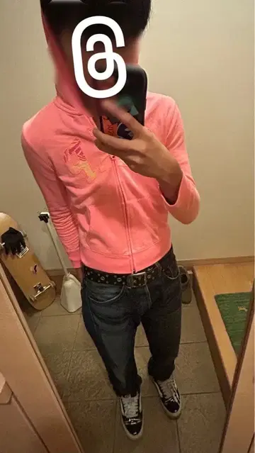 GAP 핑크 풀 집업 후드티