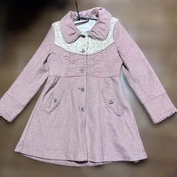 axes femme 핑크 코트 레이스 포함